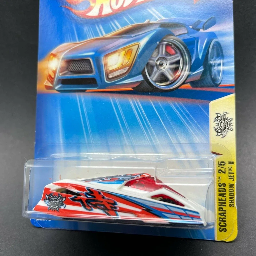 Hot Wheels Scrapheads Shadow Jet II Bee Stinger Car White Diecast 1/64 Scale 154
